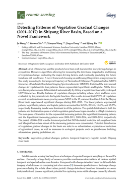 In Shiyang River Basin, Based on a Novel Framework