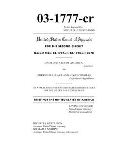 12-3-2004 US V. Wallace 2Nd Circut Brief