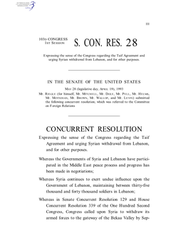 S. Con. Res. 28