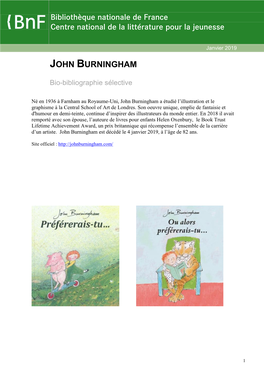 John Burningham De France Centre National De La Littérature Pour La Jeunesse