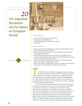 The Industrial Revolution and Its Impact on European Society 583 Produced Textiles Fulﬁlled That Demand