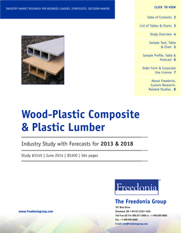 Wood-Plastic Composite & Plastic Lumber