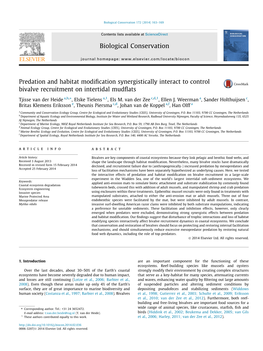 Predation and Habitat Modification Synergistically Interact to Control