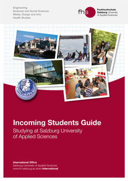 Incoming Students Guide Studying at Salzburg University of Applied Sciences