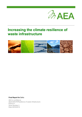 Increasing the Climate Resilience of Waste Infrastructure