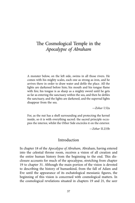 The Cosmological Temple in the Apocalypse of Abraham