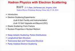 Hadron Physics with Electron Scattering