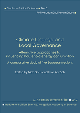 This Anthology Focuses Households' Energy Demand, Use And