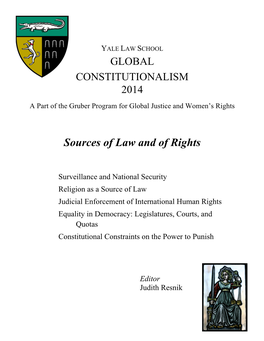 Sources of Law and of Rights