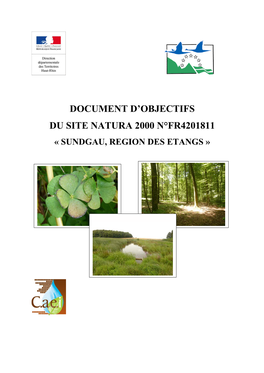 Document D'objectifs Du Site Natura 2000 N°Fr4201811