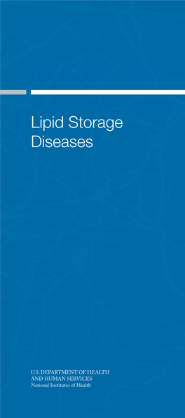 Lipid Storage Diseases