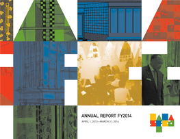 Annual Report Fy2014 April 1, 2013—March 31, 2014