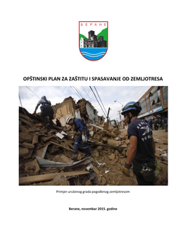 6.- Opštinski Plan Za Zaštitu I Spasavanje Od Zemljotresa