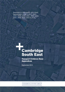 Cambridge South East Transport Evidence Base Appendices