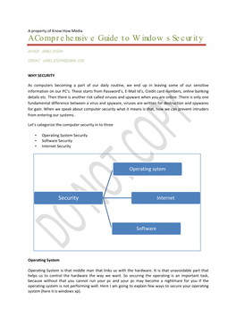 A Comprehensive Guide to Windows Security