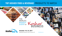 Business Top Kosher Food & Beverage