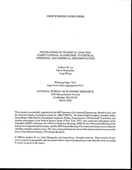 Foundations of Technical Analysis: Computational Algorithms, Statistical Inference, and Empirical Implementation