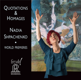 Quotations Homages Nadia Shpachenko