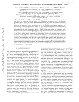 Dynamical Mean Field Approximation Applied to Quantum Field Theory