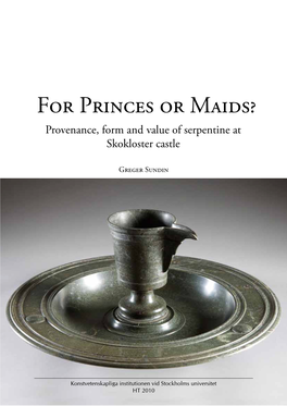 For Princes Or Maids?