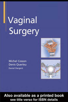 Vaginal Surgery