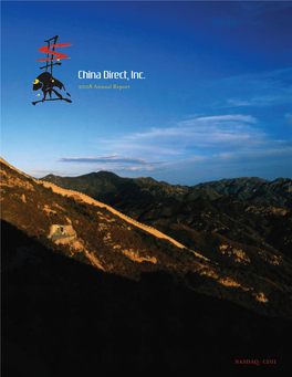 China Direct, Inc. 2008 Annual Report