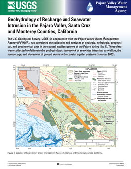 Geohydrology of Recharge and Seawater Intrusion in the Pajaro Valley, Santa Cruz and Monterey Counties, California