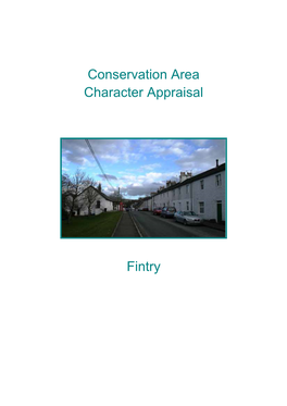 Conservation Area Character Appraisal Fintry