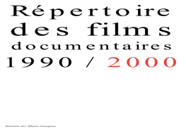 Documentaires 1990 / 2000