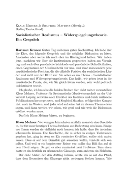 Sozialistischer Realismus – Widerspiegelungstheorie