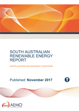 South Australian Renewable Energy Report 2017