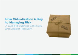 How Virtualization Is Key to Managing Risk: Vmware, Inc