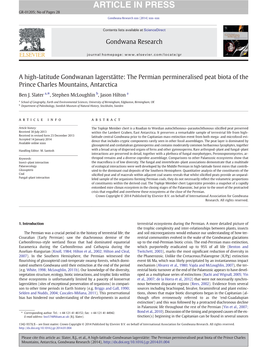 A High-Latitude Gondwanan Lagerstätte: the Permian Permineralised Peat Biota of the Prince Charles Mountains, Antarctica