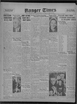 Ranger Times 1940 10 30.Pdf (14.37Mb)