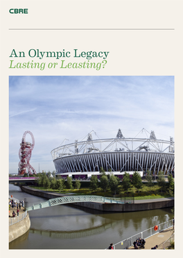 An Olympic Legacy Lasting Or Leasting? 2–3