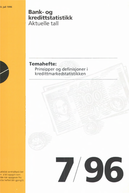 Bank- Og Kredittstatistikk 7196