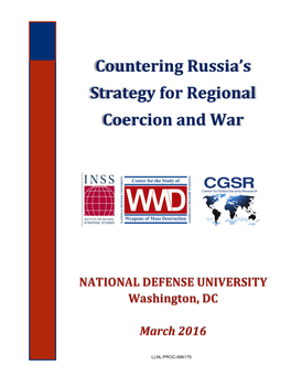 Countering Russia's Strategy for Regional Coercion And