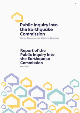 Report of the Public Inquiry Into the Earthquake Commission (9 April