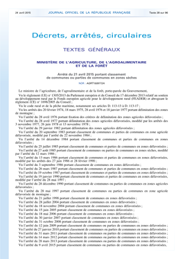 JOURNAL OFFICIEL DE LA RÉPUBLIQUE FRANÇAISE Texte 28 Sur 96