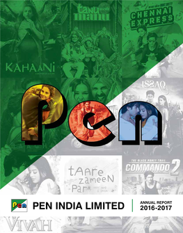 Pen India Limited 2016-2017 Table of Contents