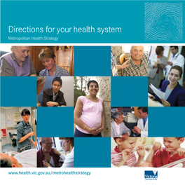 Directions for Your Health System Metropolitan Health Strategy