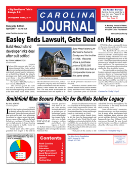 Easley Ends Lawsuit, Gets Deal on House