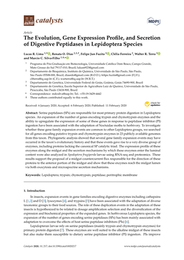 The Evolution, Gene Expression Profile, and Secretion of Digestive