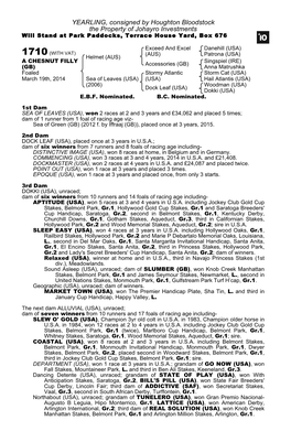 October Yearling Sale Book 1