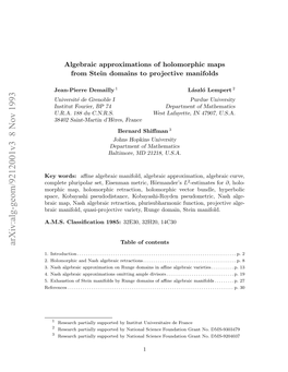 Algebraic Approximations of Holomorphic Maps from Stein