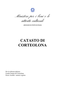 Catasto Di Corteolona