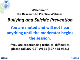 Bullying and Peer Victimization Puts Adolescents at Increased Risk of Suicidal Ideation and Behavior, Especially When Other Psychopathology Is Present