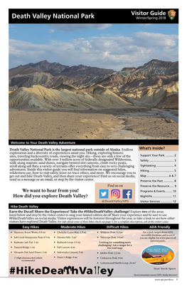 Death Valley National Park Winter/Spring 2018