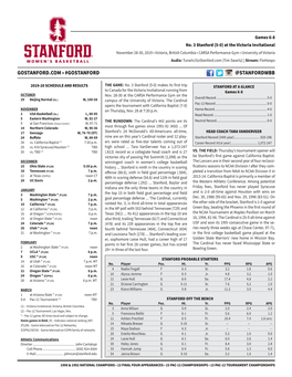 Gostanford.Com • #Gostanford @Stanfordwbb