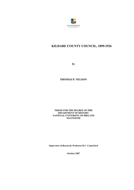 Kildare County Council, 1899-1926